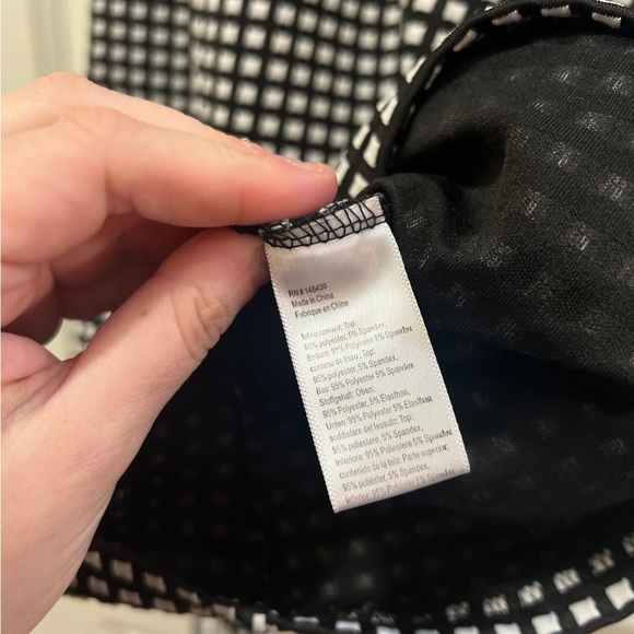 Tabitha Black White Checkered Knee Length Dress size 12 - Picture 4 of 6